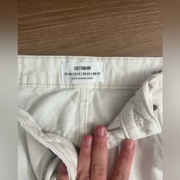 Cotton On High Rise Straight Leg Jeans Size 6 - Picture 4 of 4